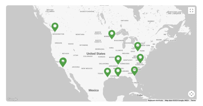 Standard Google Maps style with default appearance