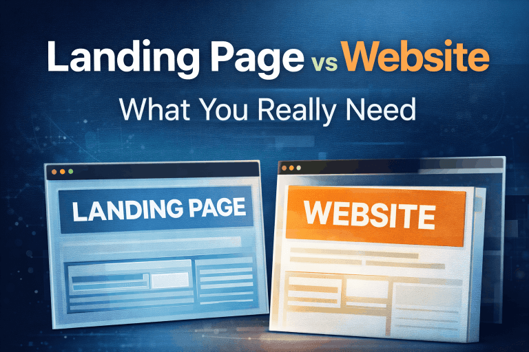 Landing Page vs Full Website: What You Really Need